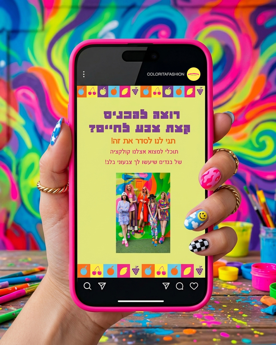 מוקאפ סושיאל 1 של COLORITA